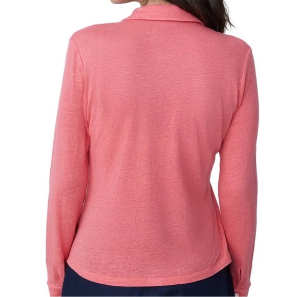 J. Mclaughlin Betty Linen-Blend Top size small - Picture 2 of 10